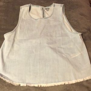 New Aerie Denim Stretch Tank
